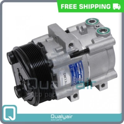 A/C Compressor for 03-07 Ford F250 F350 F450 Super Duty 6.0L 5.4L 6.8L QR - Image 1 of 4