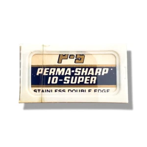 Perma-Sharp Super Stainless Razor Blades (10 Blades - New Vintage Stock) - Picture 1 of 2