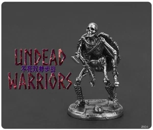 Juegos de guerra Undead Warriors esqueleto A miniaturas de metal mazmorras y dragones juguetes - Imagen 1 de 3