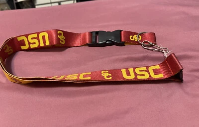USC Trojans Double Sided Lanyard NCAA Licensed  W/Key Strap Function - Image 1 of 3