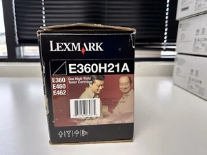 Genuine Lexmark E360H21A High Yield Toner Cartridge  Cosmetic Damage New / - Picture 1 of 5