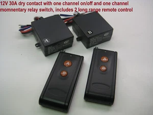 12V 30A 315mhz dry contact 1ch on/off 1ch momentary 2 long range remote RX14P2  - Picture 1 of 5