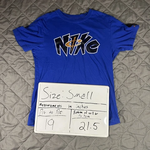 Nike Penny Hardaway Shirt Mens Small Blue Orlando Magic Memphis Anfernee Foams Cover