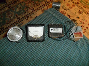 Vintage Wayne Machine & Die Industrial Temperature Gauge Steampunk Lot 4 Items - Picture 1 of 5