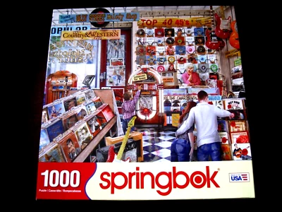 SPRINGBOK 1000 PIECE JIGAW PUZZLE - THE MELODY SHOP - COMPLETE & EXCELLENT - Image 1 of 3