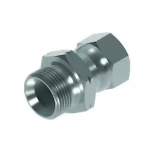 METRIC maschio 1,5 mm passo x JIC girevole femmina da M12 a M22 / da 1/2 a 7/8 - Foto 1 di 2