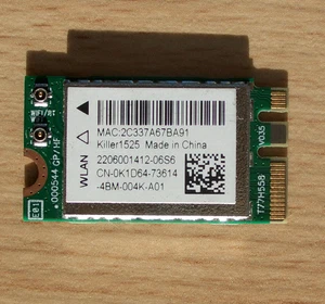 KIller1525 Wireless 802.11AC 867Mbps Bluetoth 3.0 NGFF  0K1D64 - Bild 1 von 1
