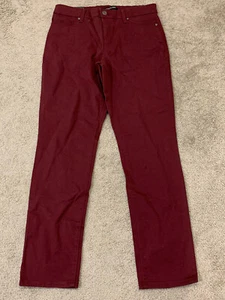 Bandolino Amy Aubergine Modern Super Stretch Straight Leg Denim Jeans Women’s 10 - Picture 1 of 19