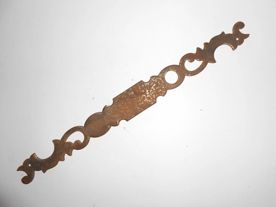  Ornement Entrée de Serrure métal fer armoire ancienne restauration porte  - Photo 1/1