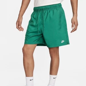 Nike Club Woven Flow Lined Above Knee Shorts Mens M-T Green Malachite FN3307-365 - Picture 1 of 9