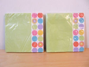 NEW Hallmark Easter Party “Spring Dots” Set of 2 ~ 32 LARGE Napkins - Picture 1 of 3