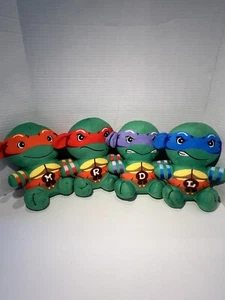 Ninja Turtle Lot Plush Stuffed Animals Complete - Picture 1 of 10