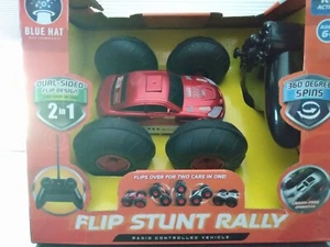 Flip Stunt Rally R/C 49 MHz Wireless Blue Hat Toy - Picture 1 of 6