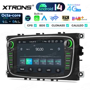4G Android 14 8-Core 64G Car Radio GPS Stereo For Ford Focus Mondeo S-Max Galaxy - Picture 1 of 19