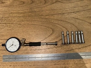 MITUTOYO SPLITBALL BORE GAGE NO. 526-102 8,6,5,4,3,2,1 SPLIT BALLS NO. 543-264B - Picture 1 of 6