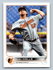 2022 Topps Series 1 RC Rookie #118 Alex Wells Orioles 