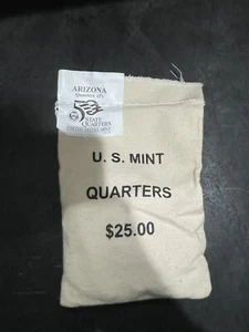 2008 P Arizona State Quarter Original Mint Sewn Bag 100 coins - Picture 1 of 1