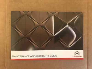 CITROEN SERVICE HISTORY & MAINTENANCE RECORD BOOK NEW GENUINE C1 C2 C3 - Picture 1 of 7