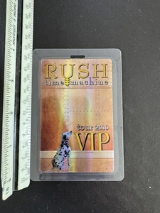 Rush VIP Time Machine 2010 Tour Pass pellicola riflettente - Foto 1 di 2