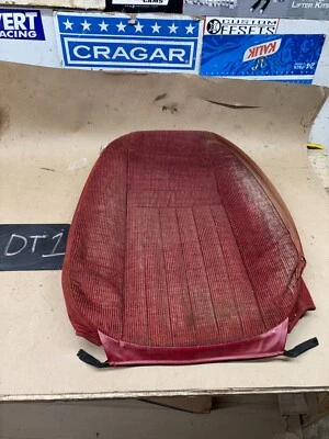 1987 88 89 90 1991 FORD BRONCO F150 F250 BUCKET SEAT BACK COVER USED RED LEFT OE - Image 1 of 4