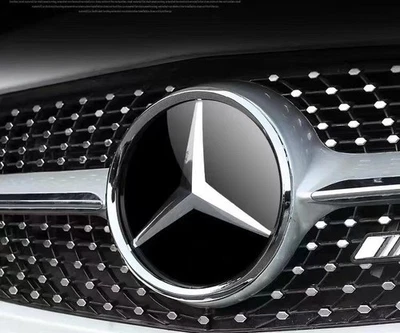 Front Mirror Grille Star Emblem Fit For Mercedes-Benz C300 E300 GLK350 E350 Foto 1 de 4