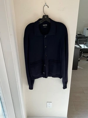 TOM FORD NWOT MENS JACKET NAVY BLUE RETAIL 1995.00 SIZE 52 - Image 1 of 2