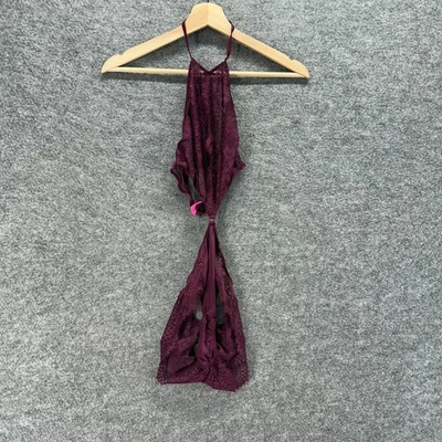 Body La Senza Mujer S Pequeño Púrpura Floral Encaje Sin Mangas Transparente Íntimo Foto 1 de 4