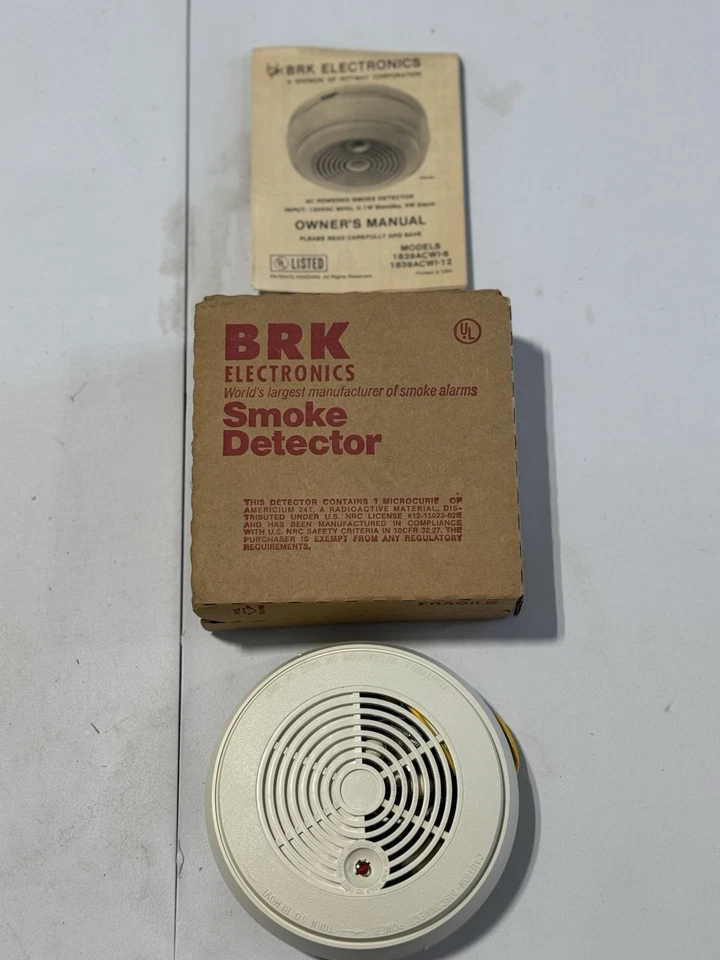 BRK Electronics Smoke Detector Model:1839ACWI-6 120VAC