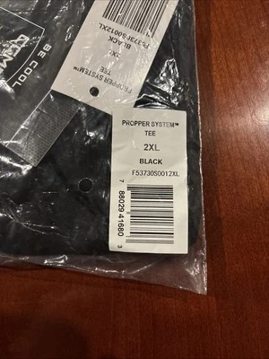 Propper System Tee 2XL Black F5373 - Image 1 of 2