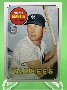 MICKEY MANTLE 2021 Topps Mickey Mantle Collection - '69 Topps #41 - Yankees - Picture 1 of 2