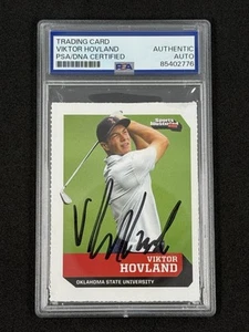 Viktor Hovland signed 2019 Sports Illustrated Card PSA DNA Slab Golf Auto - Picture 1 of 2