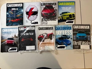 NEW UNREAD CAR AND DRIVER MAGAZINE LOT 9 ISSUES JAN-NOV 2021(4 IN PLASTIC STILL) - Picture 1 of 2