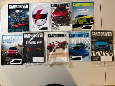 NEW UNREAD CAR AND DRIVER MAGAZINE LOT 9 ISSUES JAN-NOV 2021(4 IN PLASTIC STILL) - Image 1 of 2