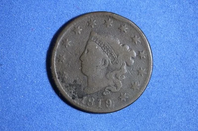 Estate Find 1819/8- Coronet Head Large Cent #K54224 - Image 1 of 2