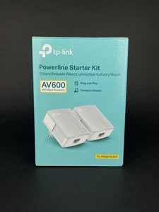 TP-Link Powerline Starter Kit AV600 TL-PA4010 KIT 2 Stück Adapter 600Mbps - Bild 1 von 10