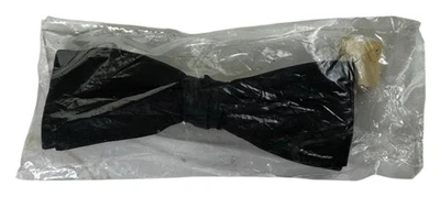 Винтажный Saunders официальный звезда черный зажим на галстук-бабочка мужской новый из старых запасов - Изображение 1 из 3