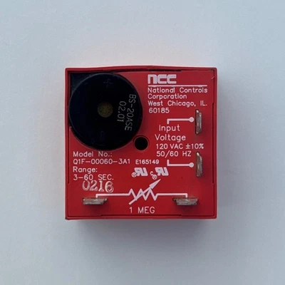 Relé de retardo de tiempo - 3-60 segundos - Q1F-00060-3A1 Foto 1 de 4