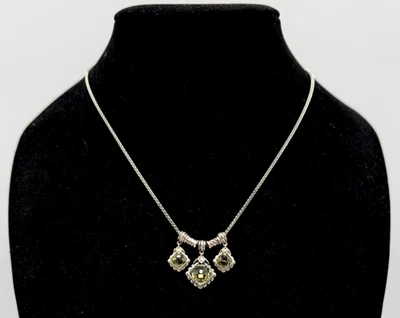 Collar de amatista verde JAi John Hardy de plata de ley 925 con detalles de oro de 14 quilates Foto 1 de 4