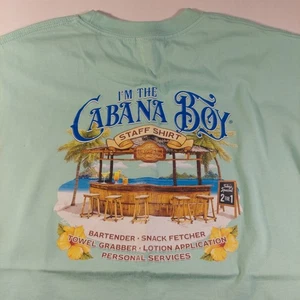 Island Jay I'm The Cabana Boy T-Shirt Mintgrün Größe L Kurzarm Strand - Bild 1 von 7