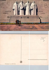 Geneva Monuments Reformation Statue Postcard - Picture 1 of 1