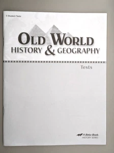 A Beka Book 5 Student Tests Old World History & Geography Home School Paperback - Picture 1 of 1