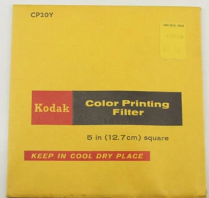 Kodak CP20Y Color Printing Gelatin Filter - 5" Square  - New - F30 - Picture 1 of 2