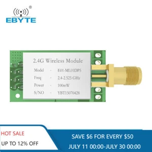 nRF24L01P E01-ML01DP5 2.4GHz nRF24L01 PA LNA RF Wireless Transceiver RF Module - Picture 1 of 11