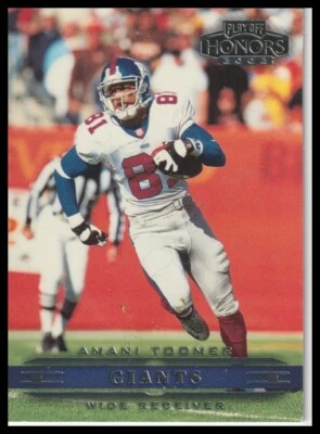 2002 Amani Toomer Playoff Honors Football  #62 New York Giants - Image 1 of 2