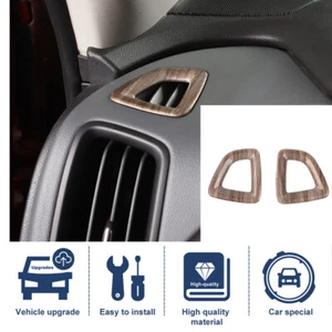 Wood Grain Console Air Vent Outlet Cover Trim For Chevy Colorado/GMC Cayon 2014+ - Foto 1 di 11