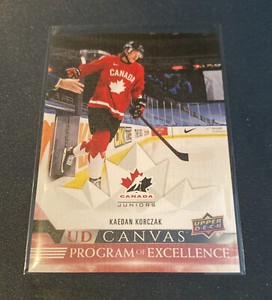 22-23 UD Hockey Series 2 UD Canvas Program of Excellence - Kaedan Korczak #C267