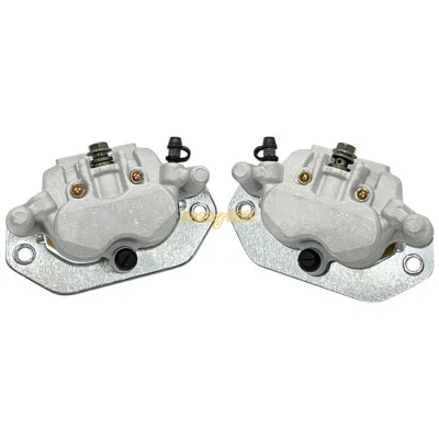 Pinzas de freno delanteras izquierda derecha con pastillas para Yamaha Viking 700 YXM700 2014-2022 Foto 1 de 4