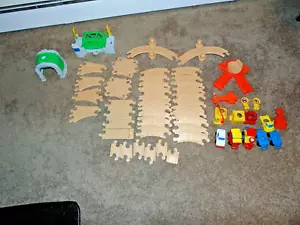 Vintage Fisher-Price Flip Track Rail and Road Set 1992 Parts Lot - Picture 1 of 11