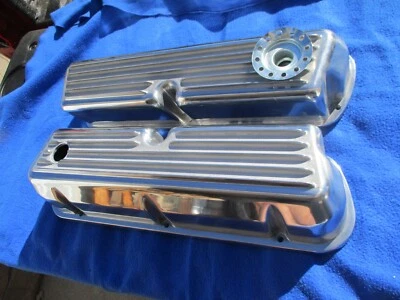 Ford Mustang Truck Fairlane Galaxie  289 302 351 W Aluminum finned Valve Covers - Image 1 of 4