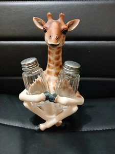 Giraffe Figure Salt & Pepper Shaker 8" Tall - Picture 1 of 7